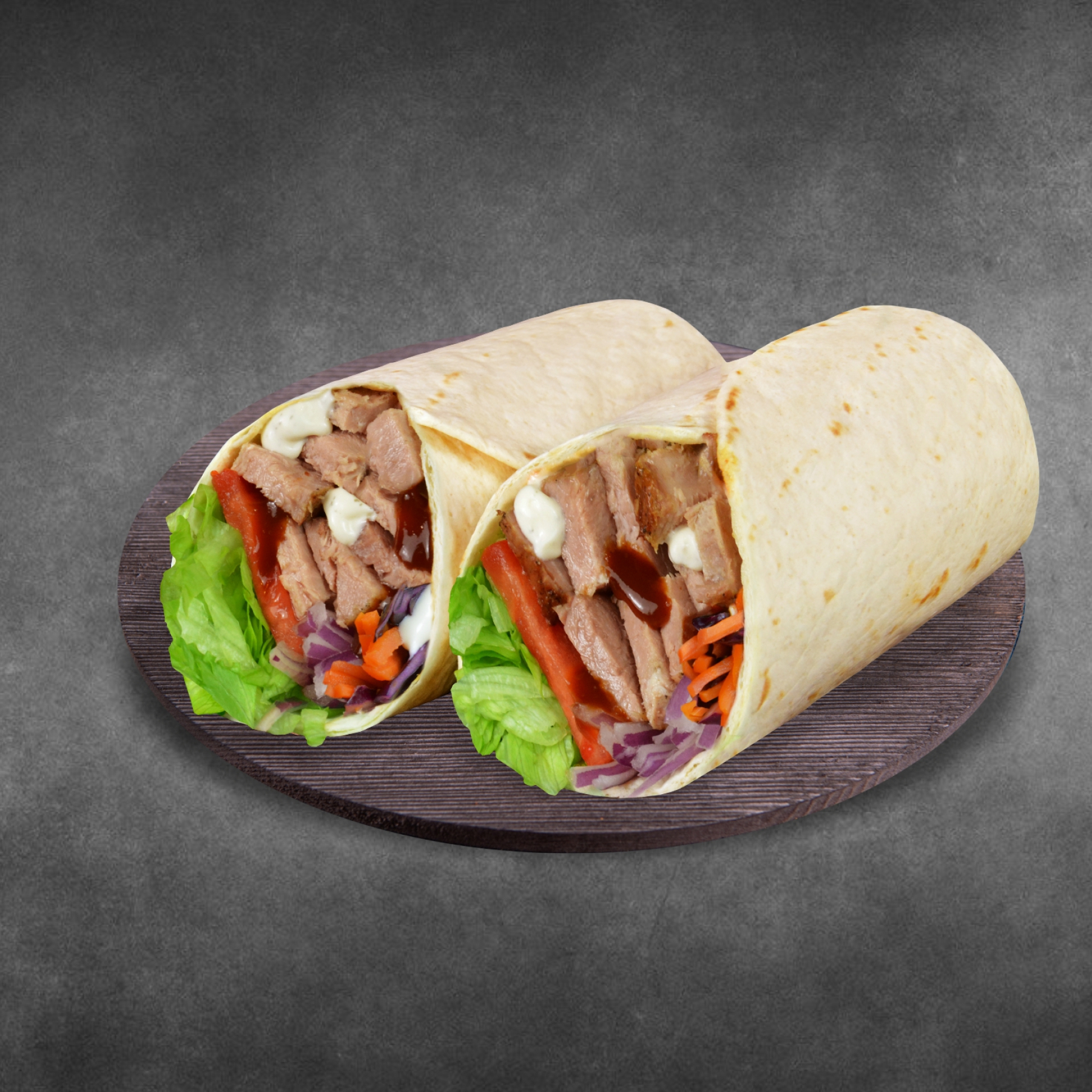 Сэндвич ролл со свининой барбекю