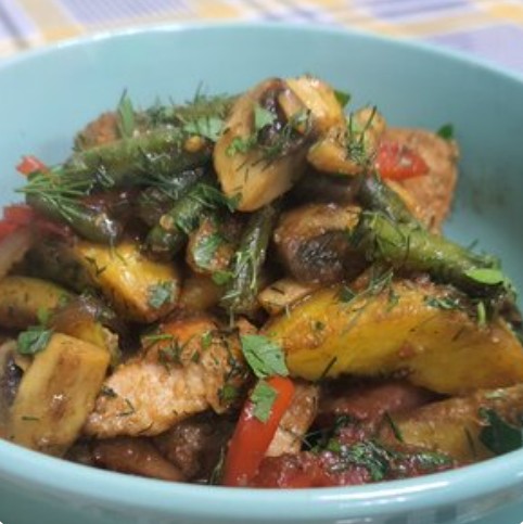 Куриная сковородка