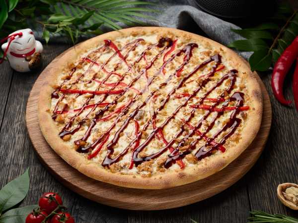 Пицца лосось терияки