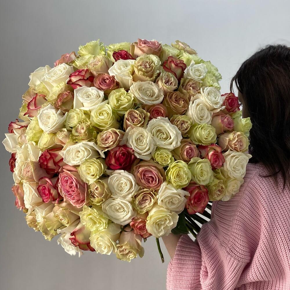 Микс из 101 розы