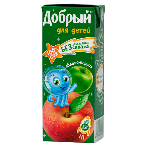 Сок добрый яблоко - персик 0.20л