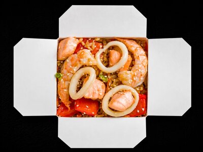 Рис с морепродуктами