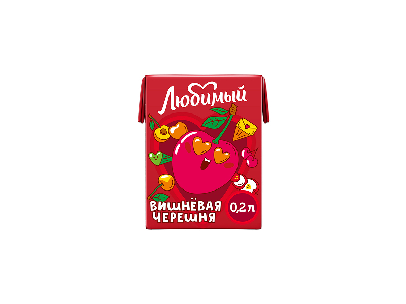 Сок Любимый Вишнёвая черешня 0,2 л