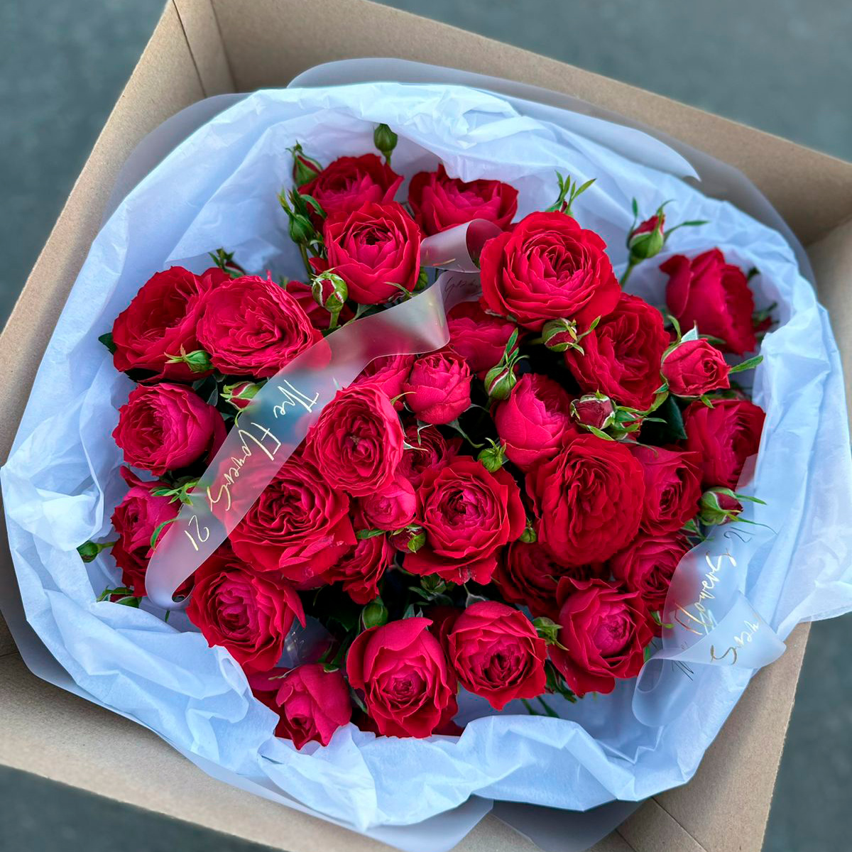 Букет из кустовых роз (предзаказ)