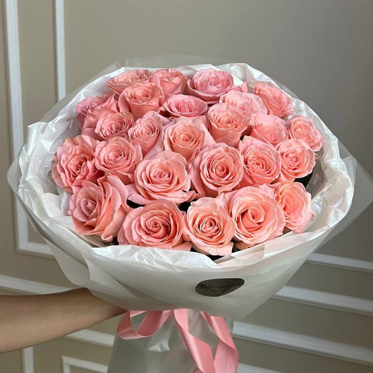 Моно букет из роз Россия 25 шт (предзаказ)