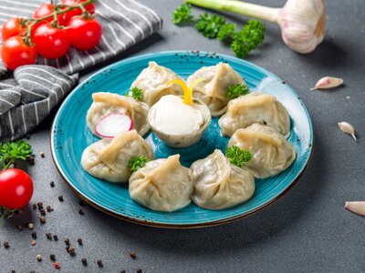 Манты с говядиной