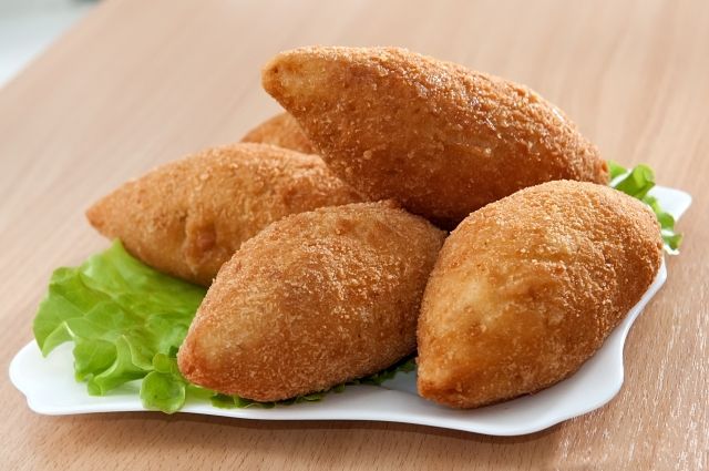 Котлетки по-киевски с пюре