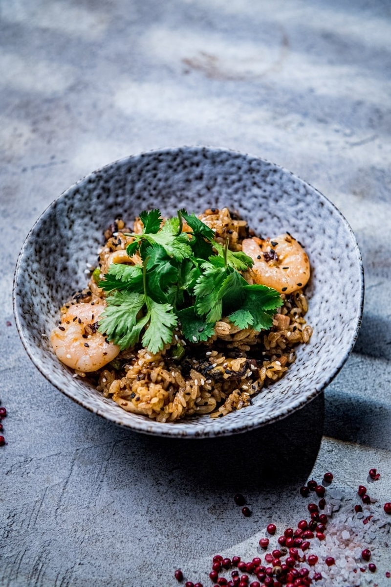 *Рис с морепродуктами