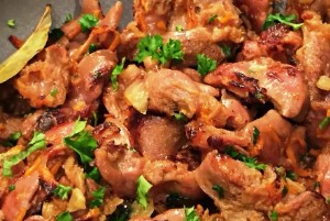 Острые куриные желудки