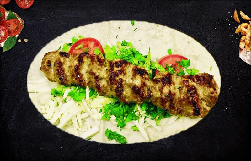 Люля кебаб в лаваше с курицей