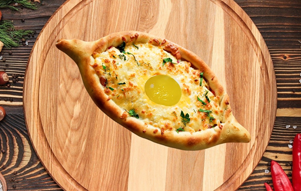 Хачапури лодочка с овощами острая