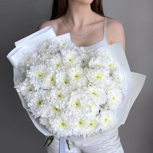 Белые облачка хризантем