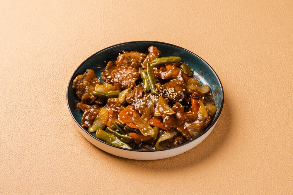 Свинина с фасолью по-азиатски