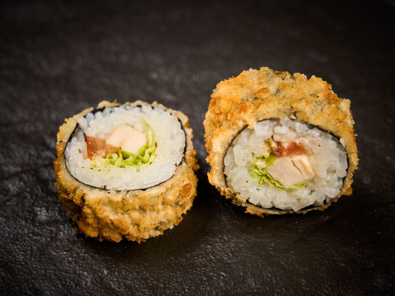 Жареный с курицей