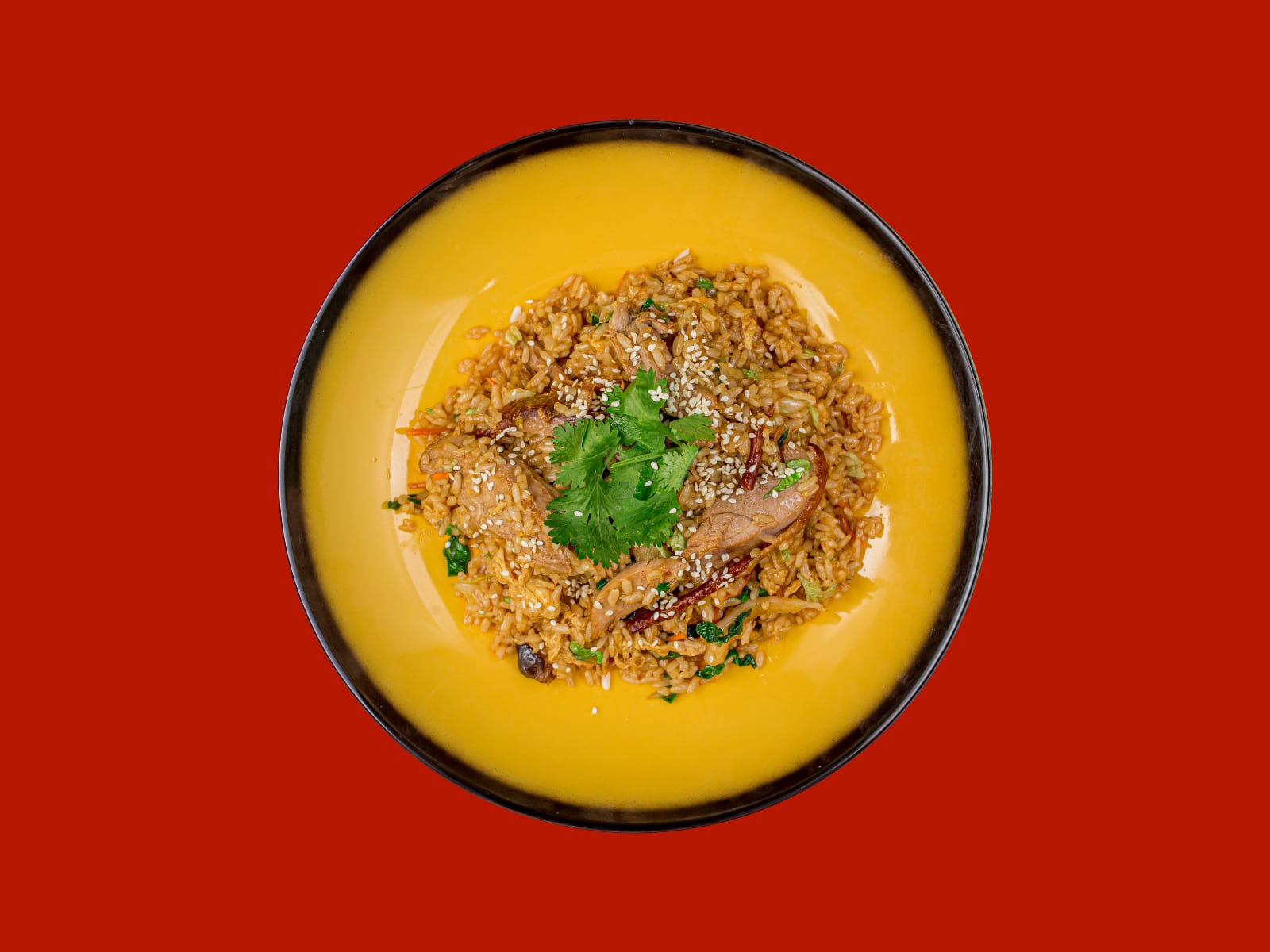 Рис жареный с уткой по-пекински