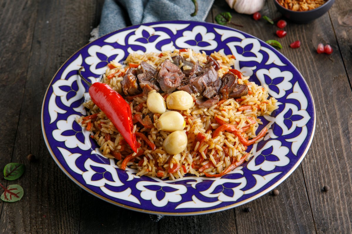 Плов чайханский с бараниной
