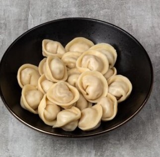 Пельмени из курицы со сливками