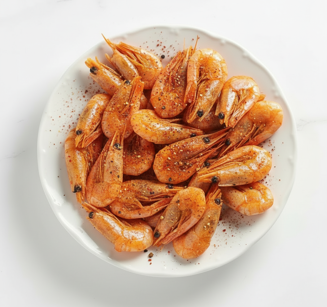 Креветки пивные жареные