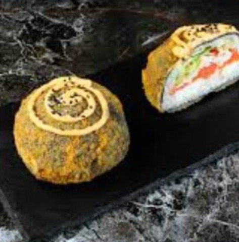 Бургер с лососем