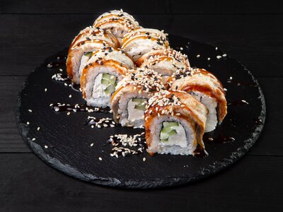 Канадский ролл с авокадо