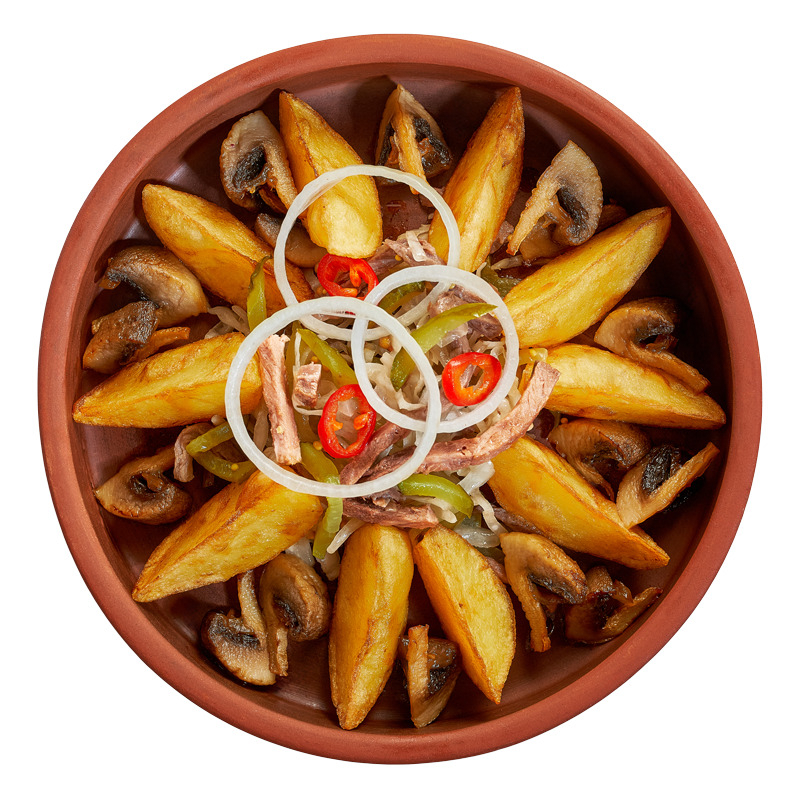 Тёплый салат с говядиной