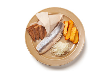 Закуска по-сибирски сельдь (одна порция)