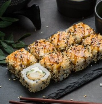 Ролл запеченный Сливочный окунь