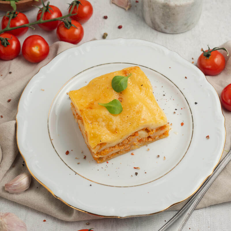Лазанья с куриным филе