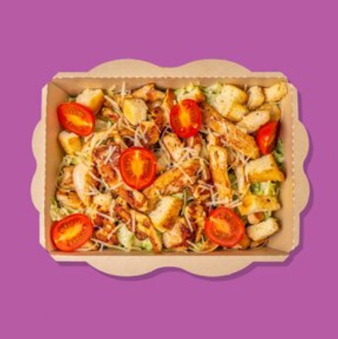 Салат Цезарь с курицей