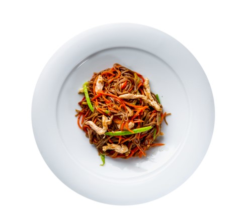 Гречневая лапша с курицей