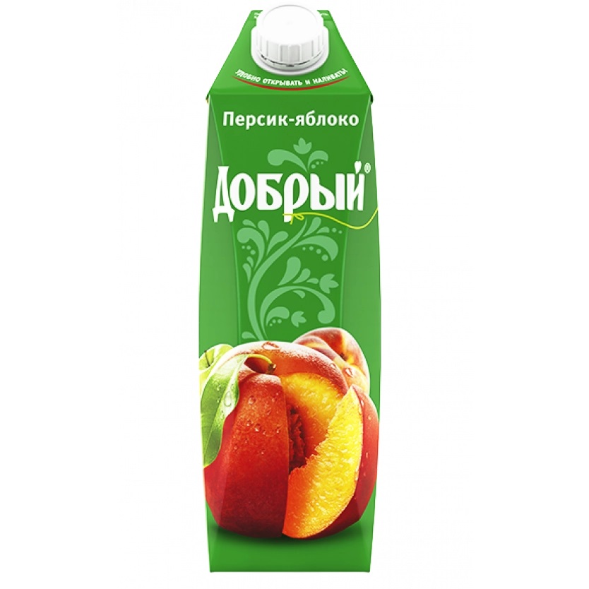 Сок «Добрый» персик-яблоко 1л