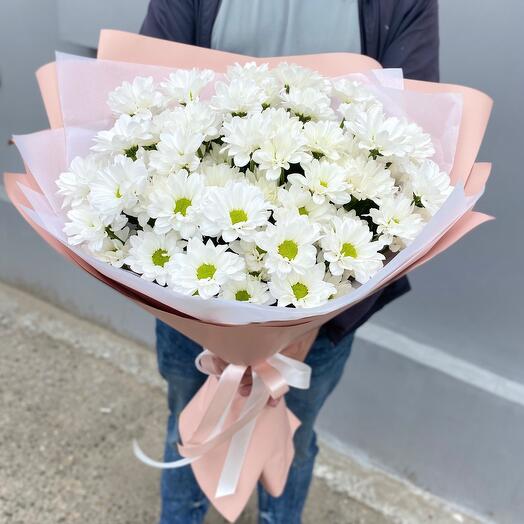 Букет из 9 ромашковых хризантем