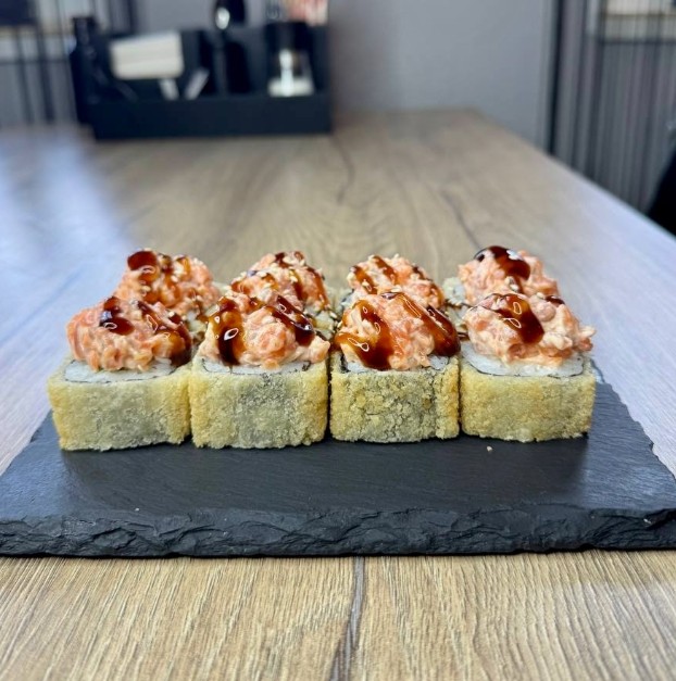 ТЕМПУРА С ТАР-ТАРОМ ИЗ ЛОСОСЯ