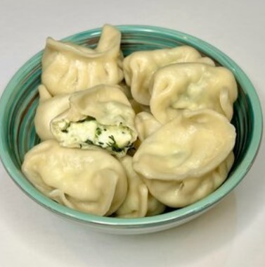 Вареники с сыром и зеленью
