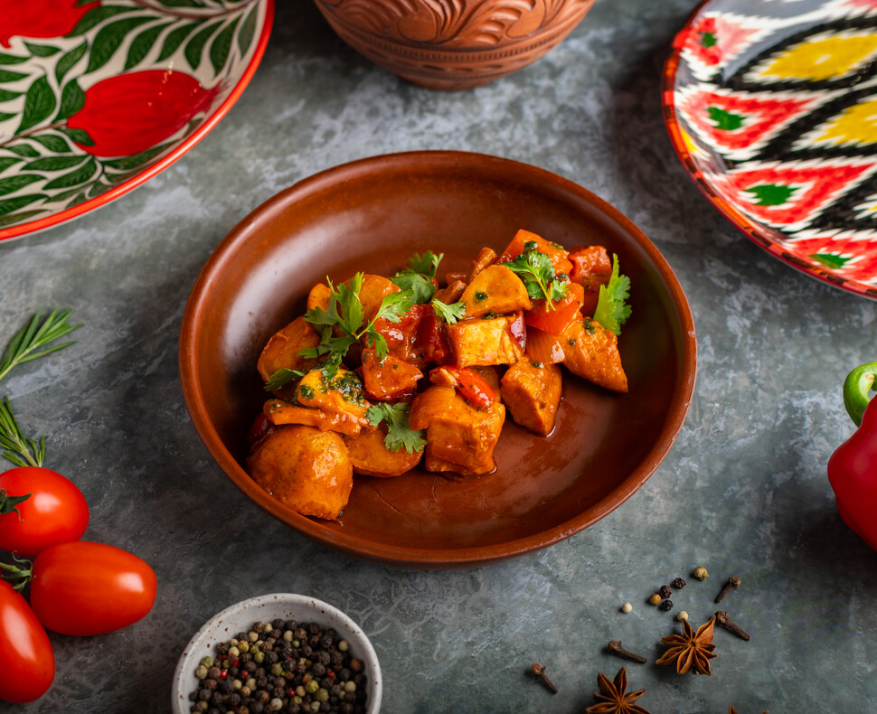 Куриное филе с овощами