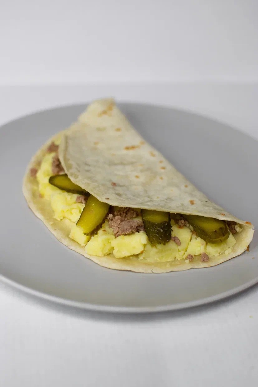 Кыстыбый с картоф., гов. фаршем и корниш