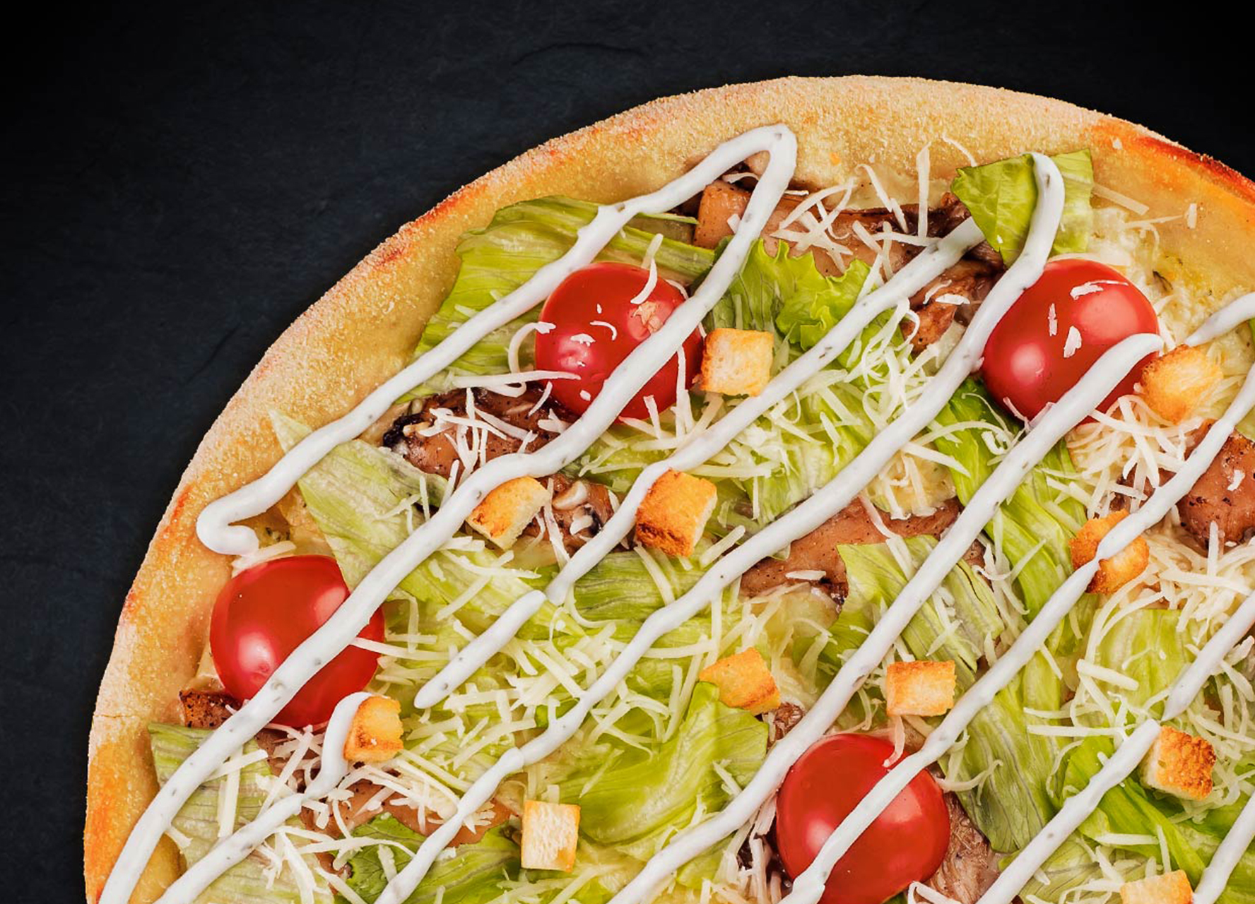 Цезарь 30 см (тонкое тесто)