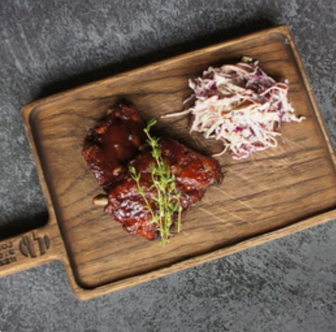 Свиные рёбра в соусе BBQ