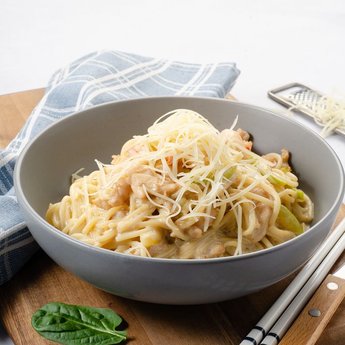 Паста Креветки и Курица