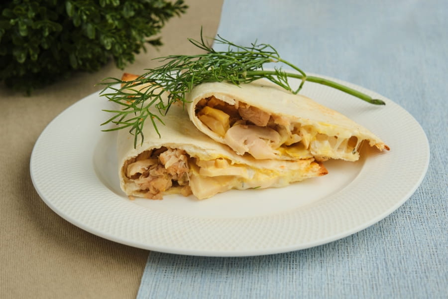 Кесадилья с ветчиной и сыром