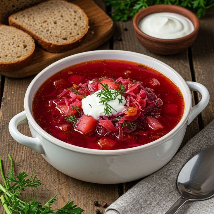 Борщ с говядиной