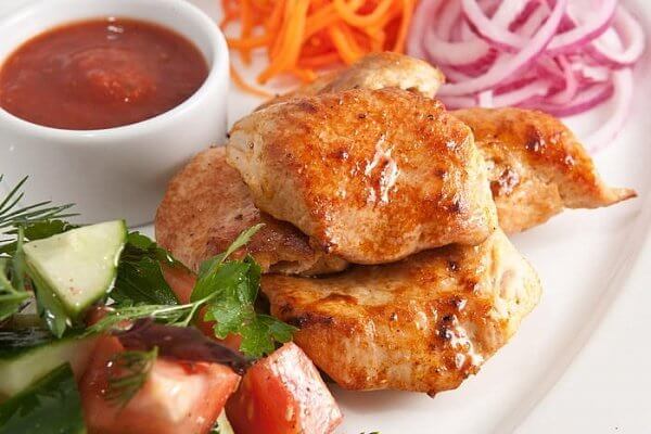 Шашлык из филе куриного