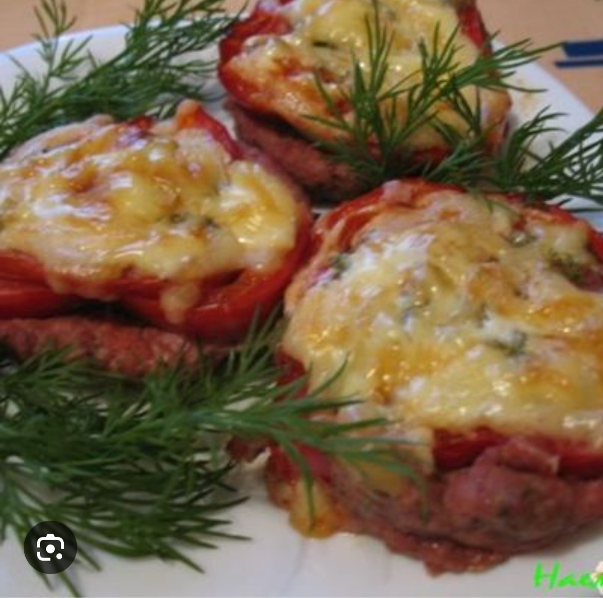 Котлета  с помидорами
