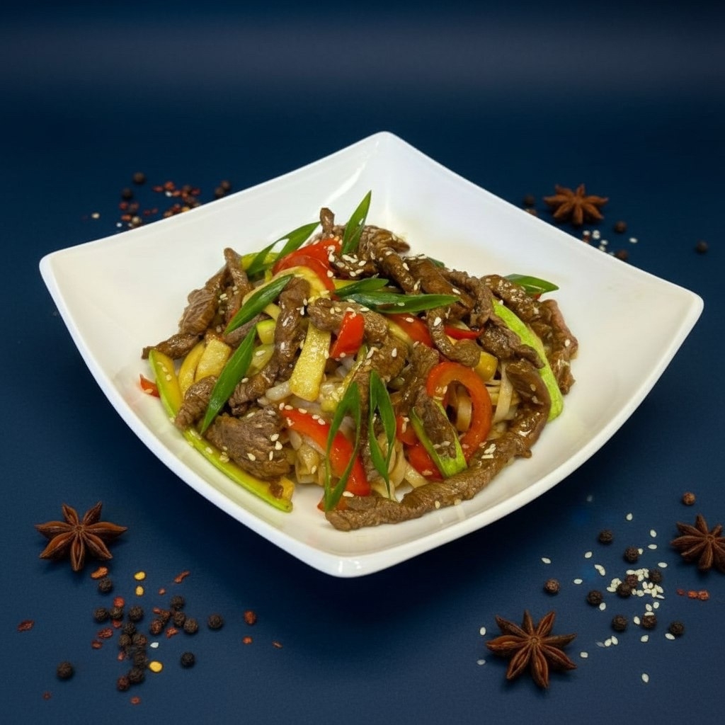 Удон с говядиной