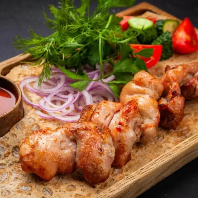 Шашлык из куриного бедра