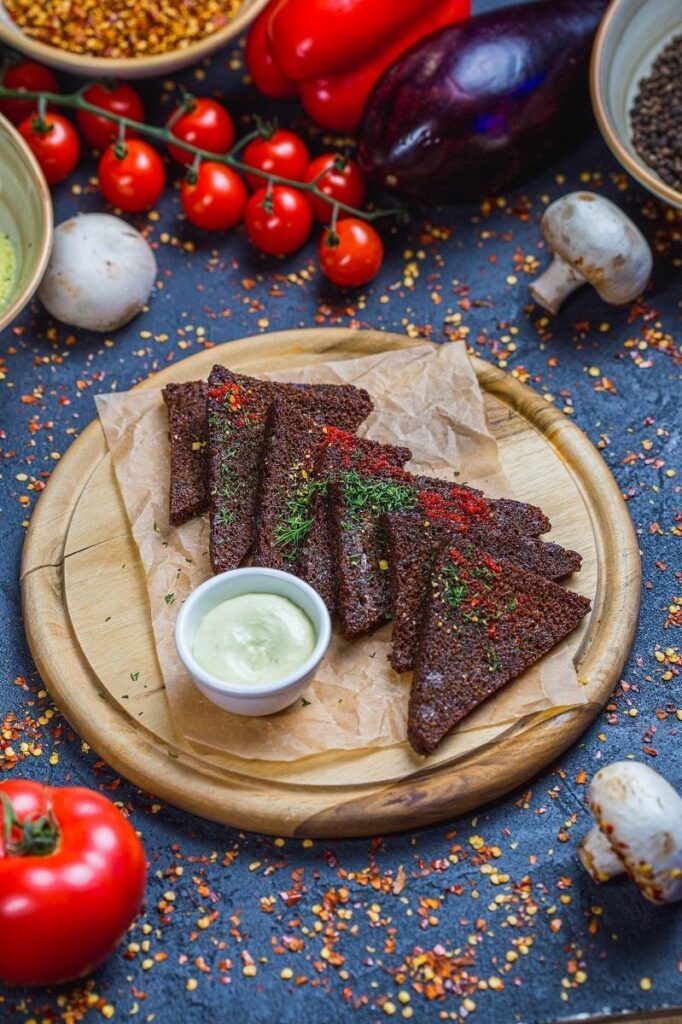 Гренки бородинские с чесноком