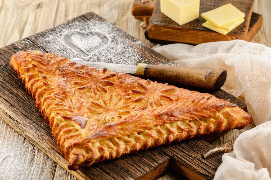 Пирог с сыром и картофелем 0.5 кг