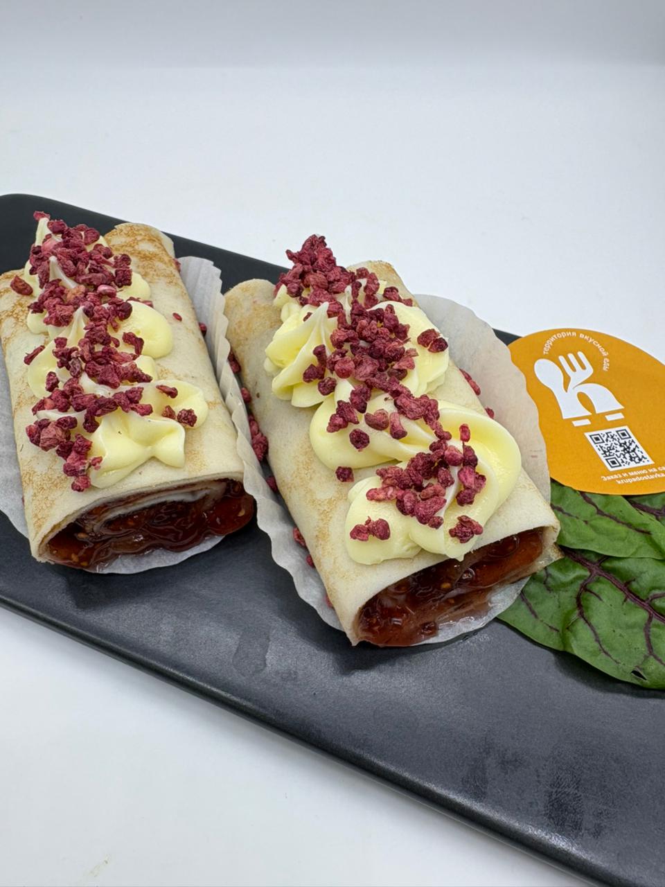 Блины с заварным кремом