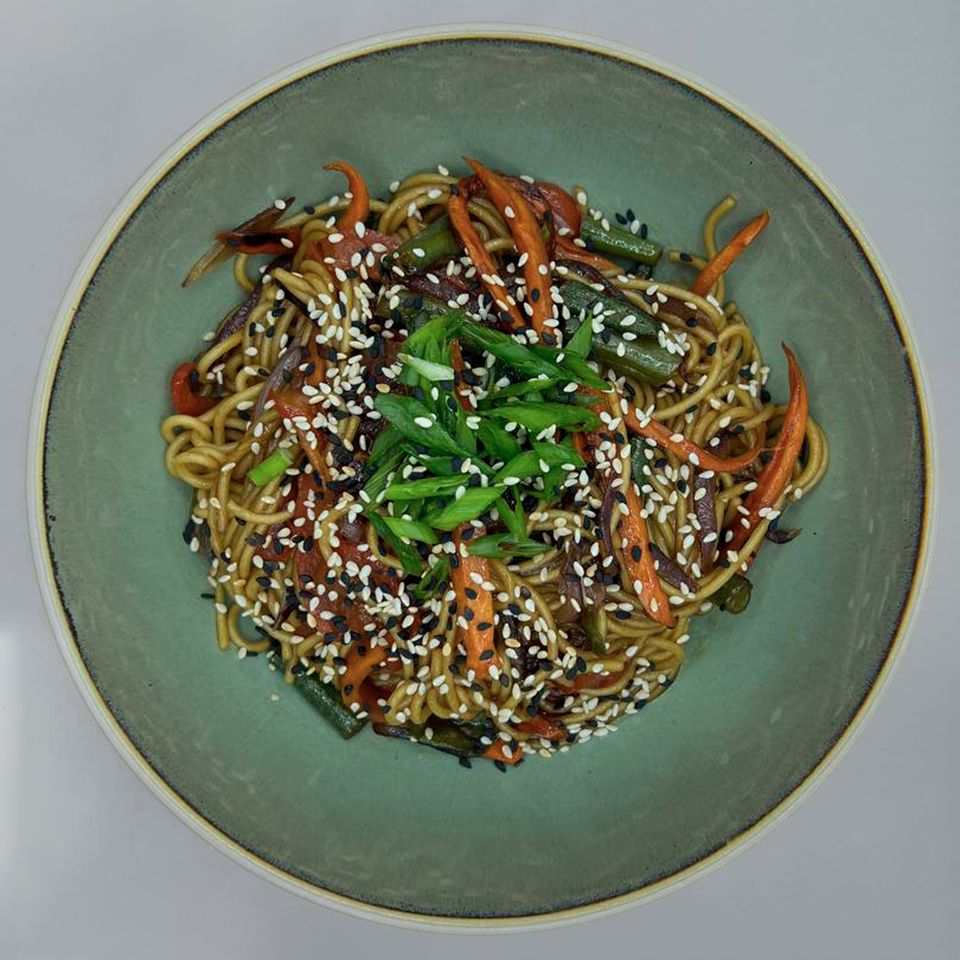 Лапша Яичная с овощами
