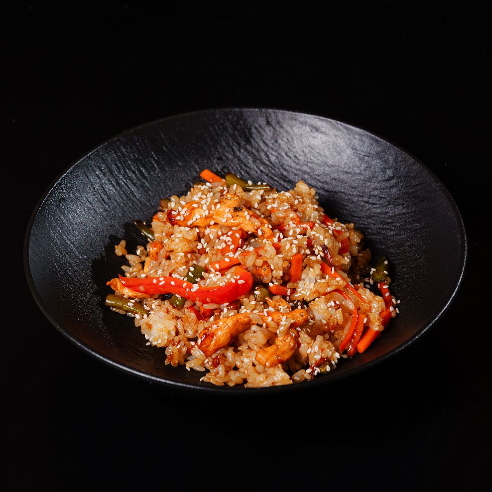 WOK-рис с курицей